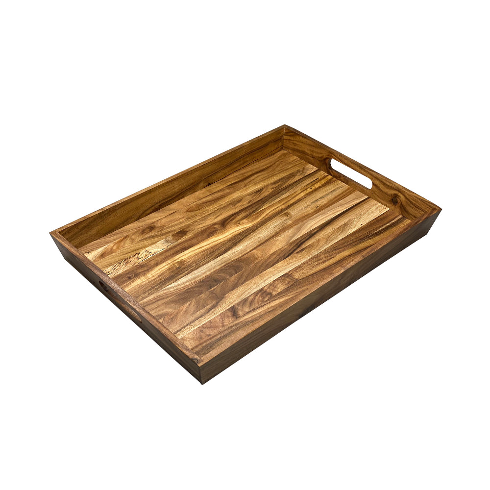 Charola De Servicio Multiusos Madera Acacia 46x33x5cm Sw-05