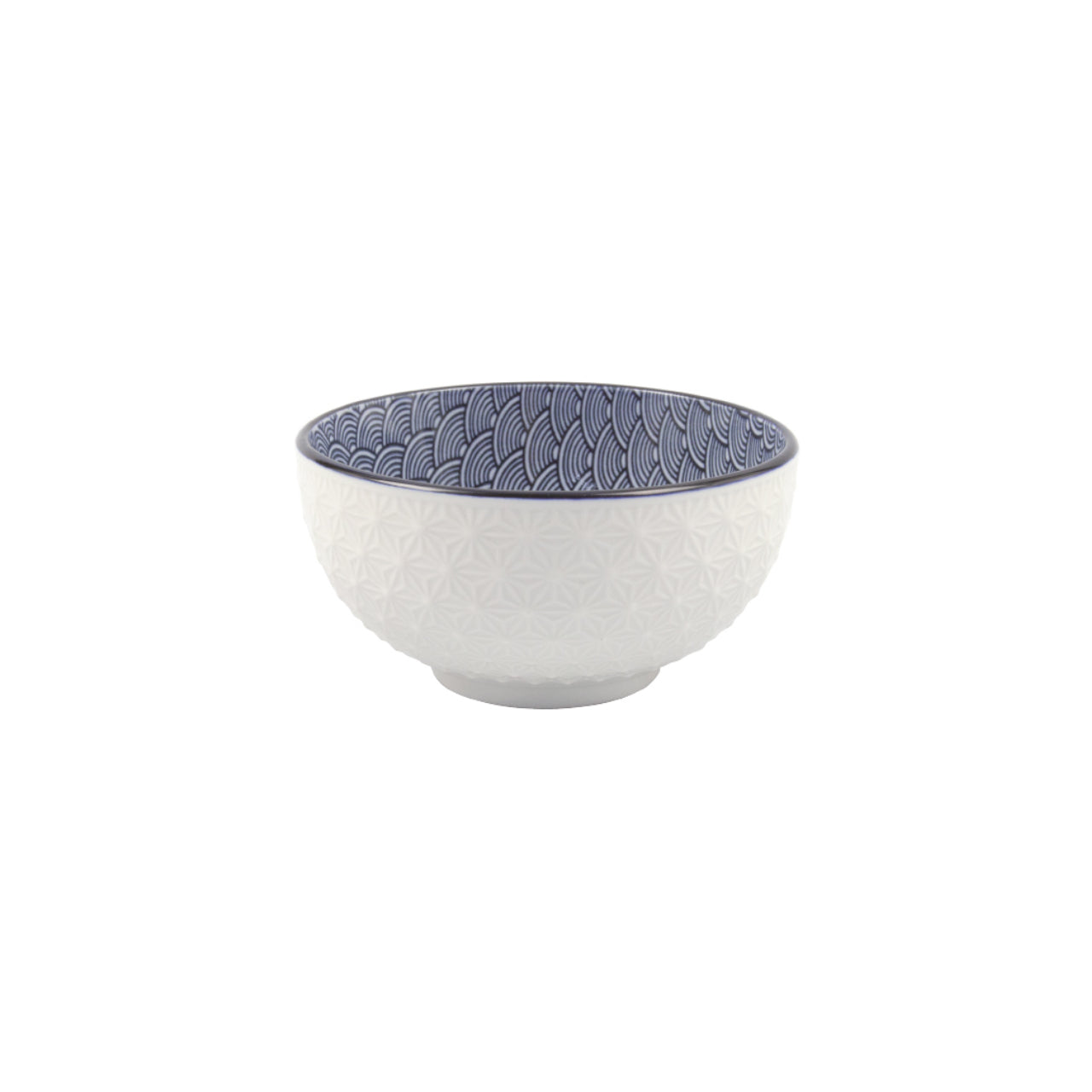 Vajilla De Porcelana Redonda 16 Piezas Azul Marino Kb-44