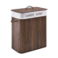 Cesto Ropa Sucia De Bambu Con Division 52*32*63cm Mh-15