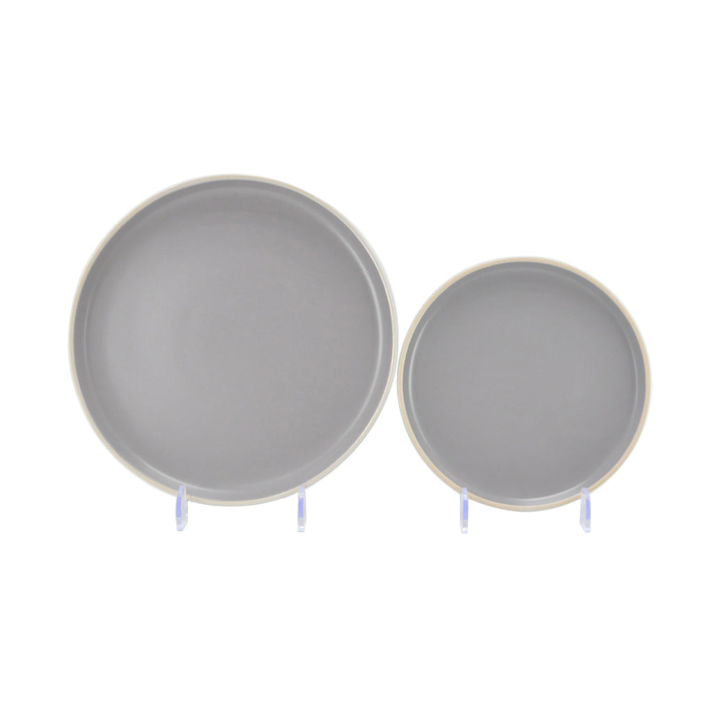 Vajilla De Ceramica Gris 16 Piezas Moderna 4 Personas Kb-026