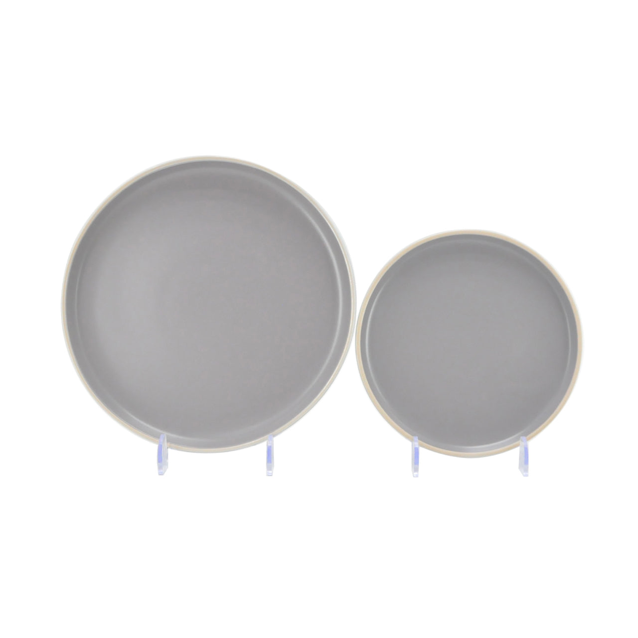 Vajilla De Ceramica Gris 16 Piezas Moderna 4 Personas Kb-026