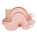 Vajilla De Ceramica Rosa 16 Piezas Moderna 4 Personas Kb-025