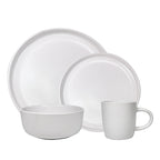 Vajilla De Ceramica Blanca 16 Piezas Moderna 4 Personas Kb47