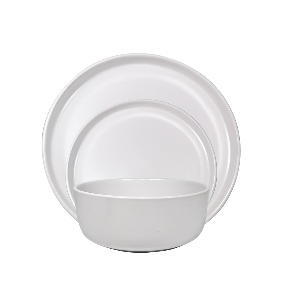 Vajilla De Ceramica Blanca 16 Piezas Moderna 4 Personas Kb47