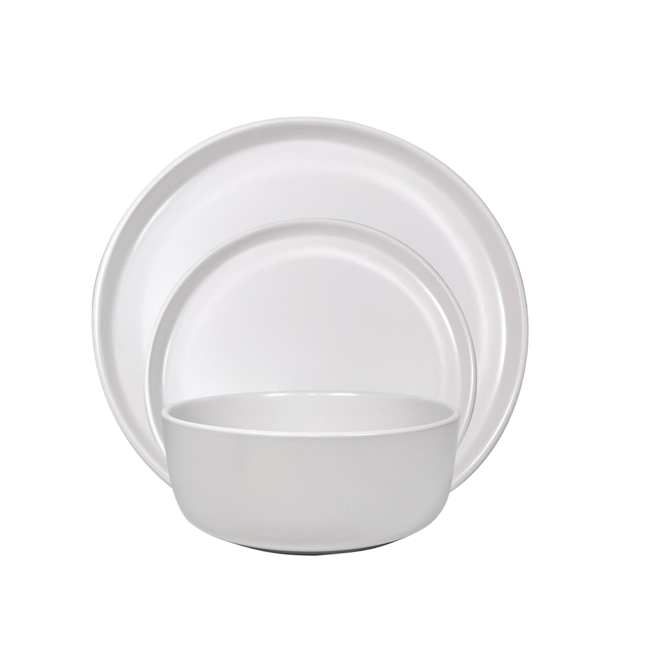 Vajilla De Ceramica Blanca 16 Piezas Moderna 4 Personas Kb47