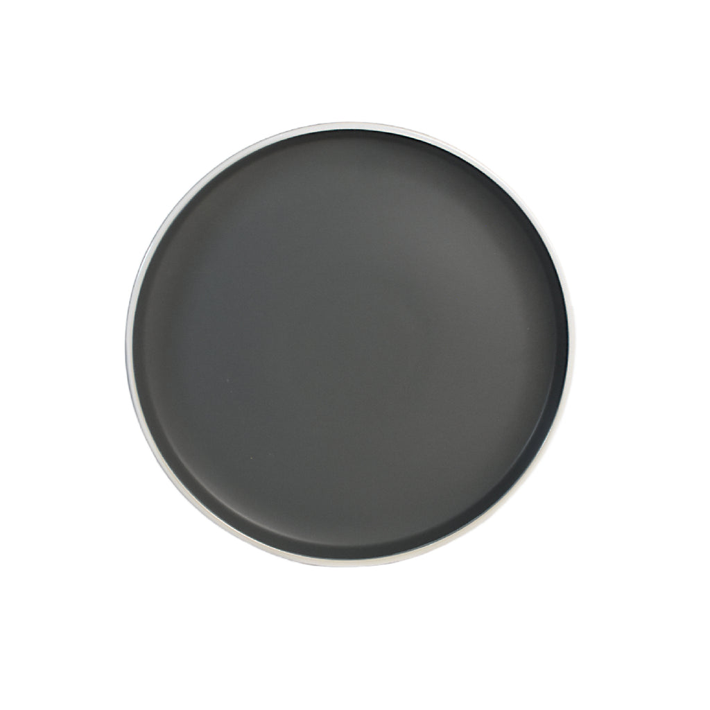 Vajilla De Ceramica Gris Obscuro 16 Piezas 4 Personas Kb-108