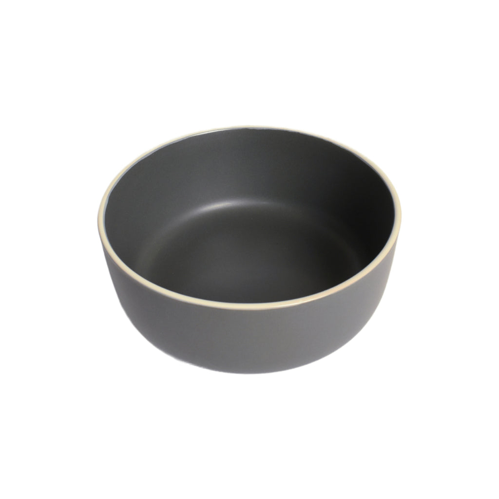 Vajilla De Ceramica Gris Obscuro 16 Piezas 4 Personas Kb-108