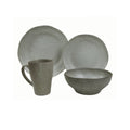 Vajilla De Ceramica 16 Piezas Para 4 Personas Acabo Rustico Gris Claro Rustica