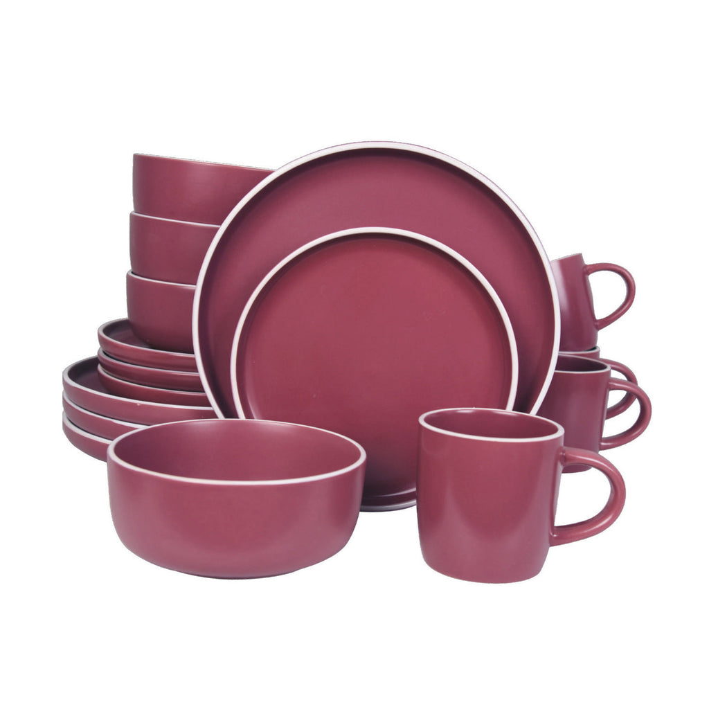 Vajilla De Ceramica Vino 16 Piezas Moderna 4 Personas Kb-027