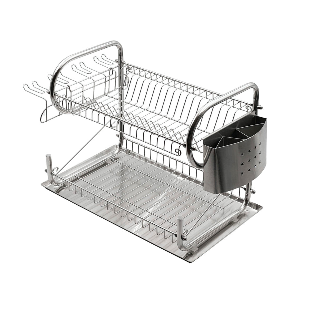 Escurridor De Platos Acero Inoxidable 2 Pisos Sk-1002