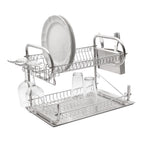 Escurridor De Platos Acero Inoxidable 2 Pisos Sk-1002