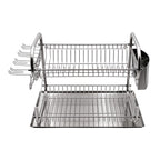 Escurridor De Platos Acero Inoxidable 2 Pisos Sk-1002