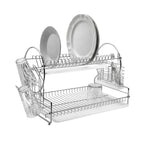 Escurridor De Platos De Acero Inoxidable 2 Pisos 2 Charolas Sk-1004
