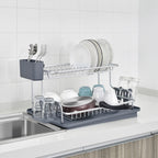 Escurridor 2 Niveles De Aluminio 100% Inoxidable Wk-11