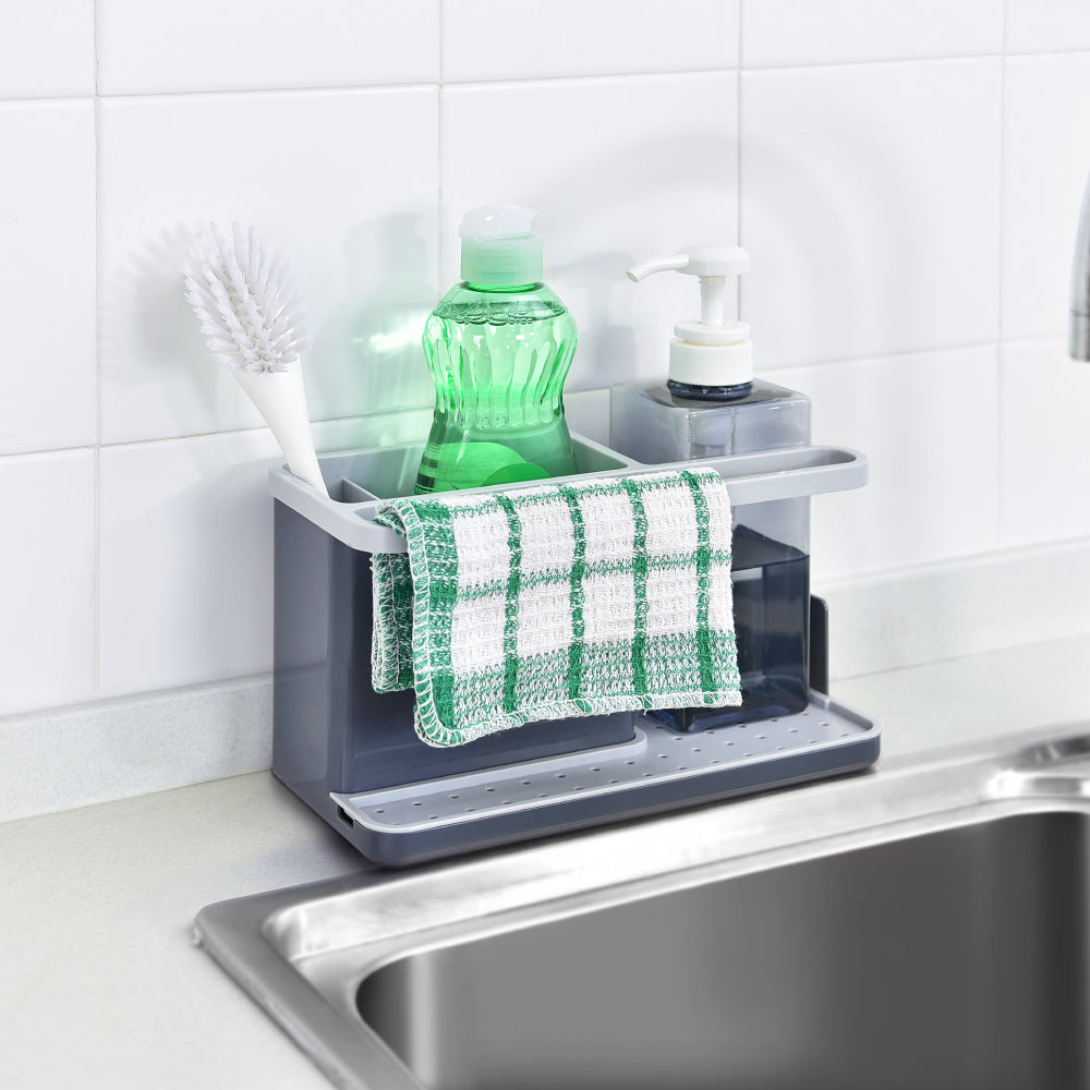 Caddy Escurridor Con Dispensador Y Portaesponja Wk-18
