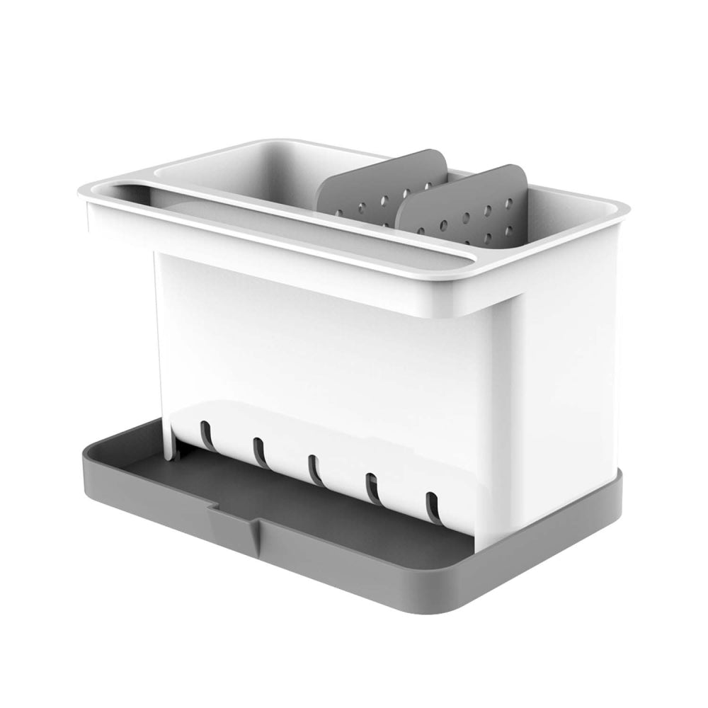 Caddy Escurridor Portaesponja Y Utensilios De Cocina Wk-019 Color Blanco
