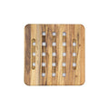 Set 2 Porta Caliente Cuadrado Madera Natural Acacia Sw-02