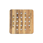 Set 2 Porta Caliente Cuadrado Madera Natural Acacia Sw-02
